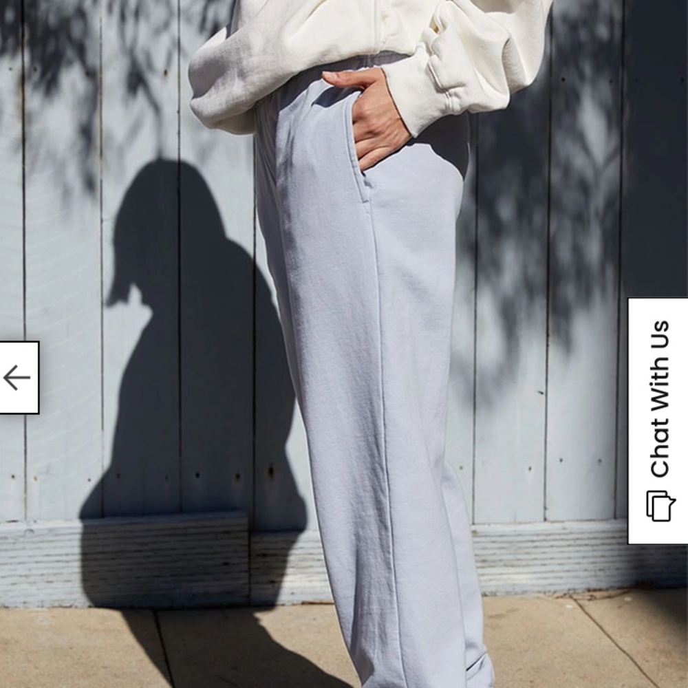 Light blue brandy melville sweatpants